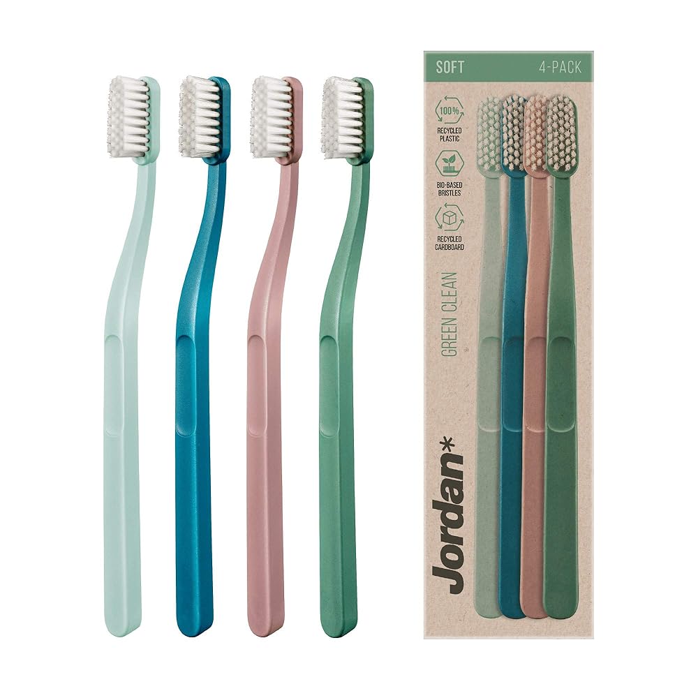 Jordan Green Clean Toothbrush, Recycled Plastic