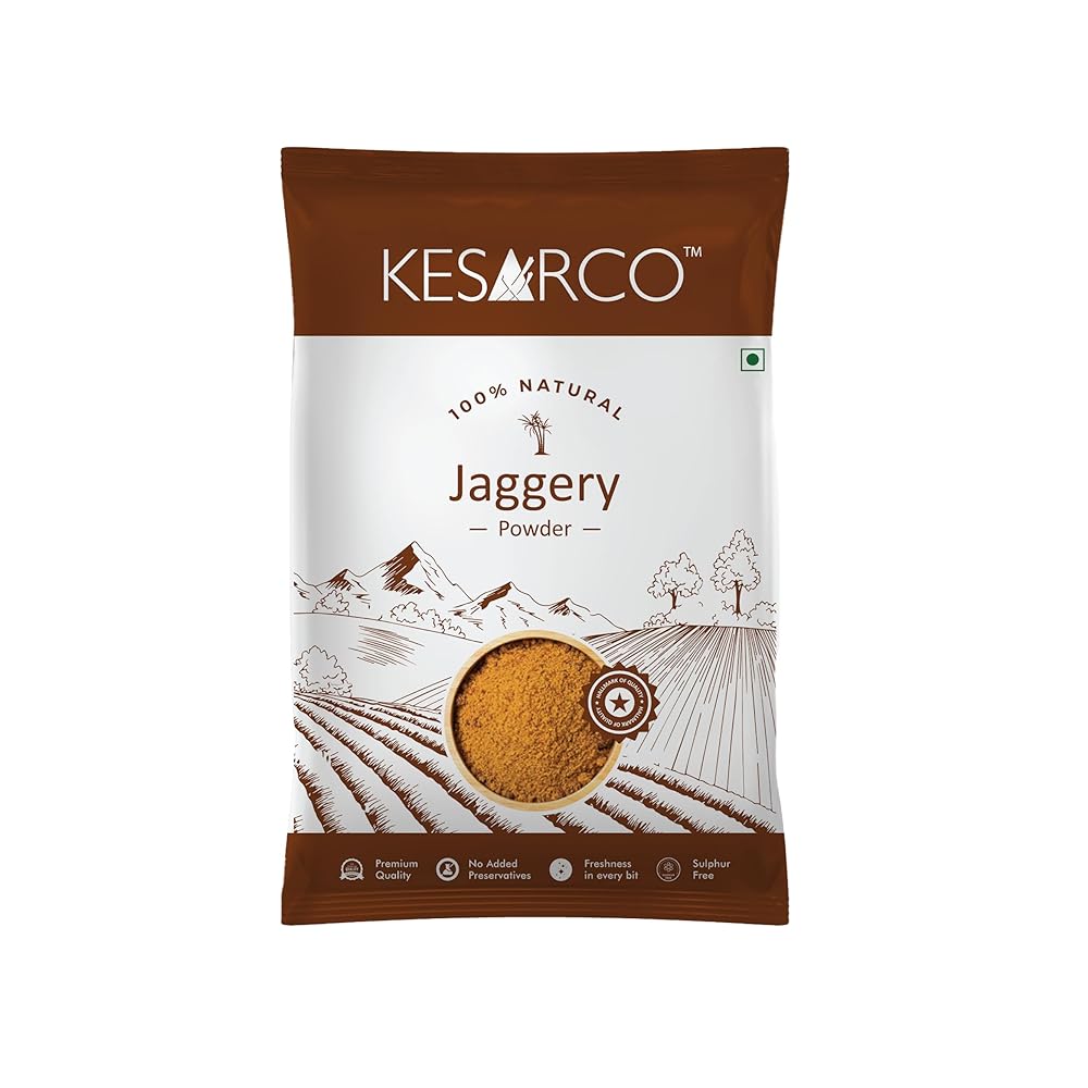 KESARCO Jaggery Powder - Iron-Rich, Chemical-Free Su...