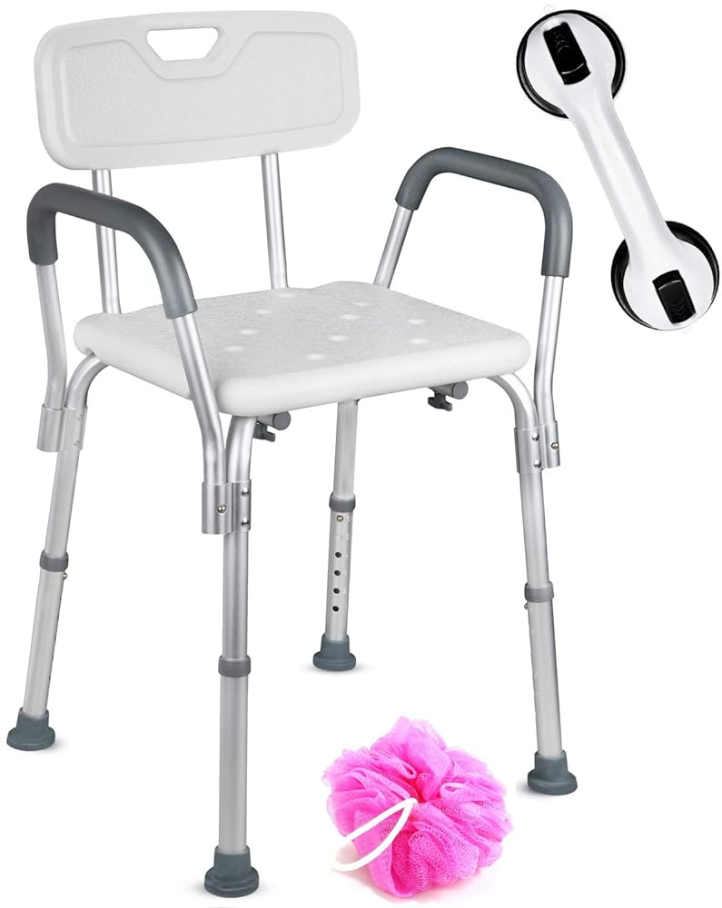 Maya Adjustable Shower Chair with Back ...