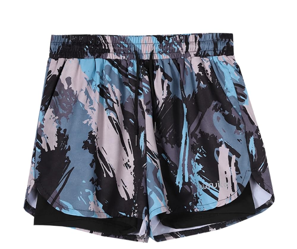 Men's Plus Size Quick-Drying Swimming Trunks - Psych...