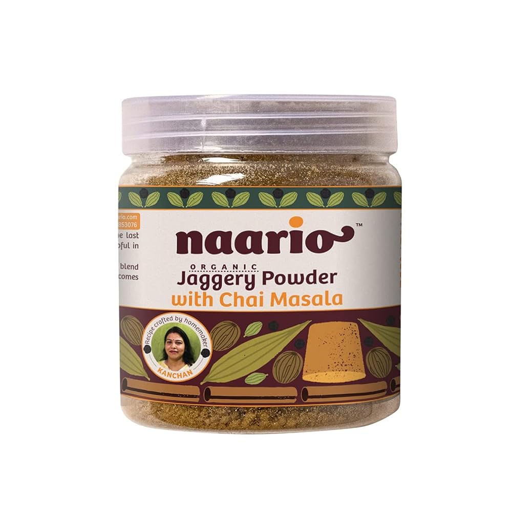 NAARIO Organic Jaggery Powder with Chai Masala