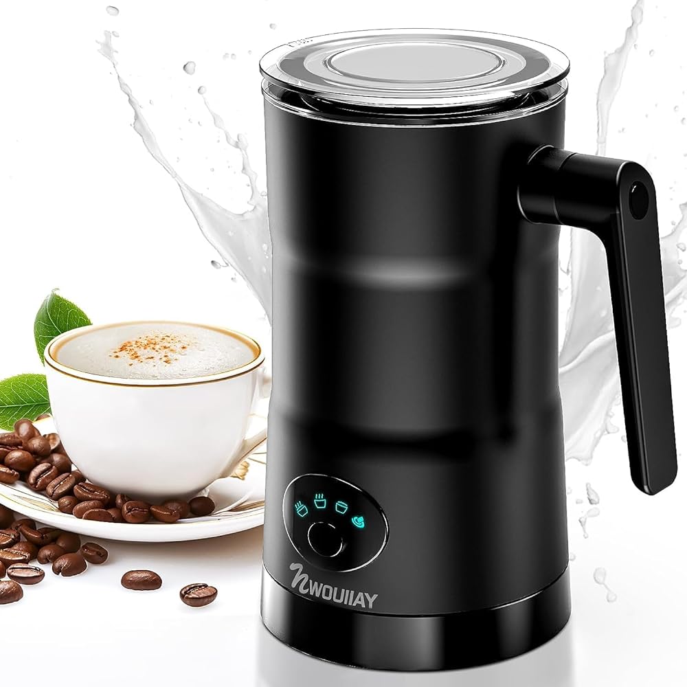 NWOUIIAY Milk Frother – 600W, Aut...