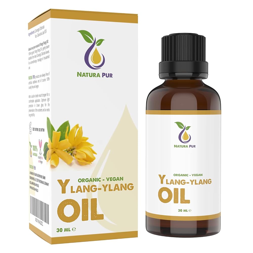 Organic Ylang Ylang Oil - 30ml - 100% Natural Essent...