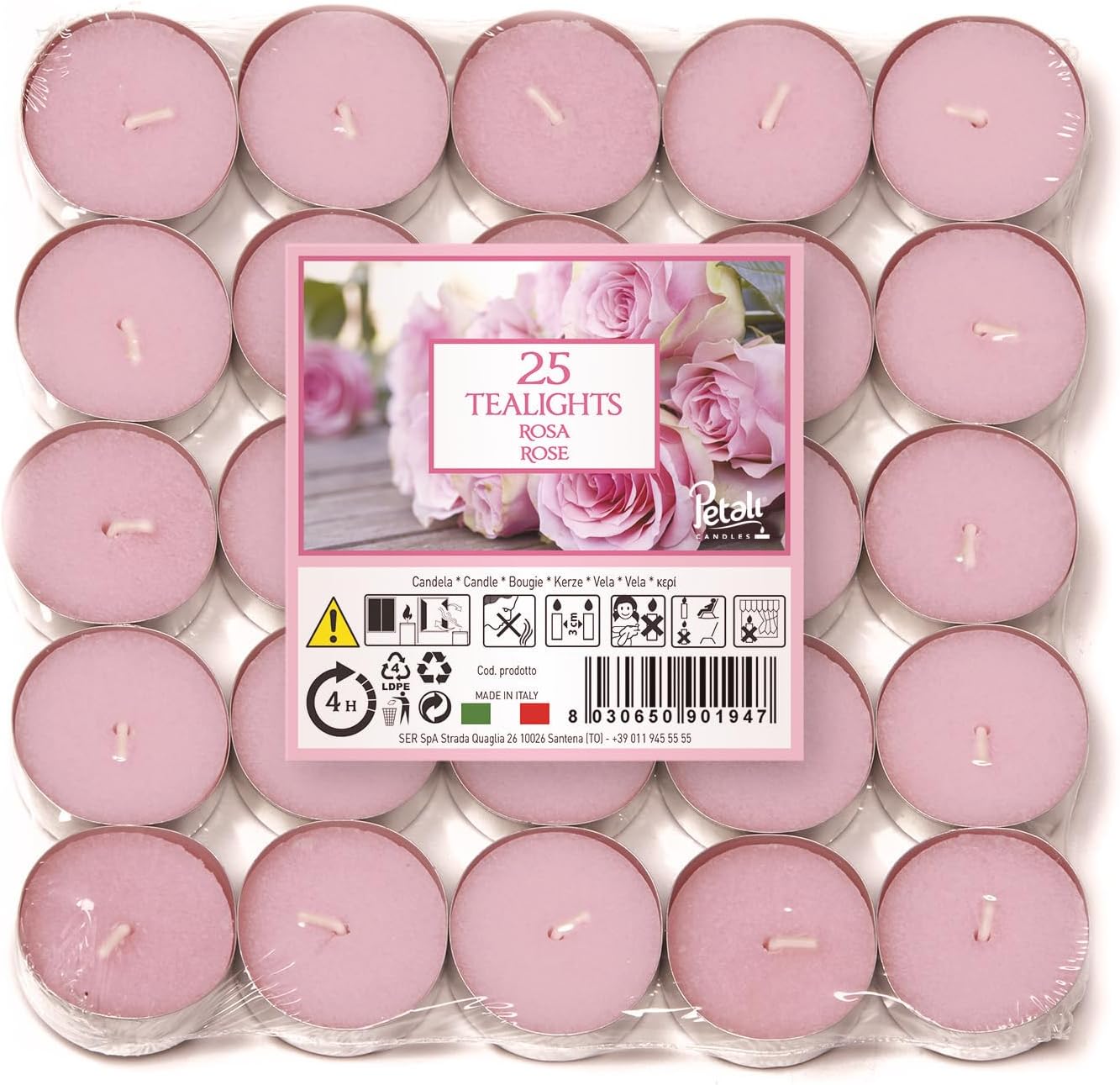 Petali Scented Tea Lights | 25 Pack, 4 ...