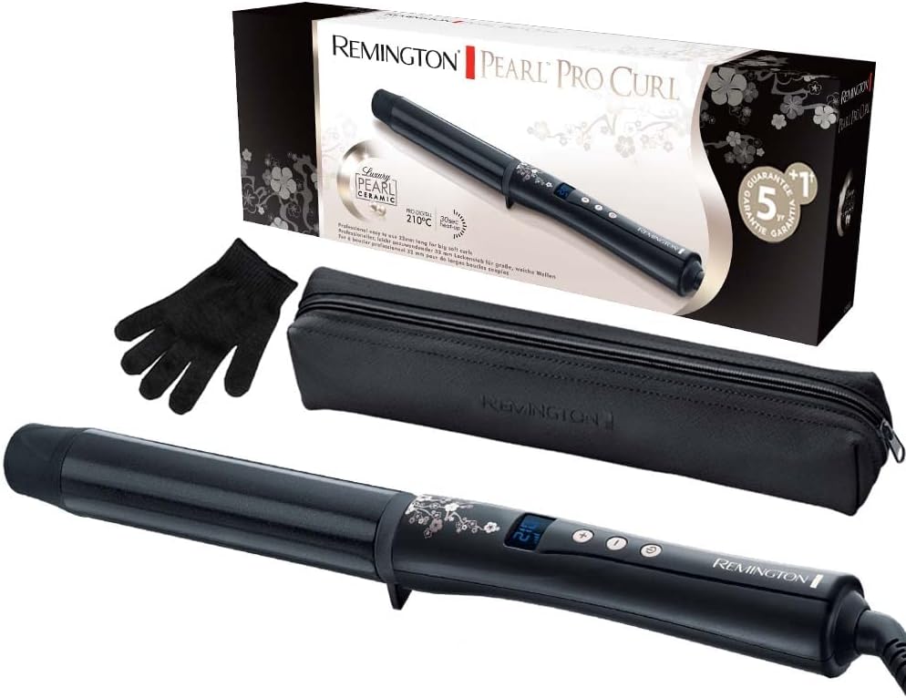 Remington Pearl Curling Wand (32mm, Real Pearl Eleme...