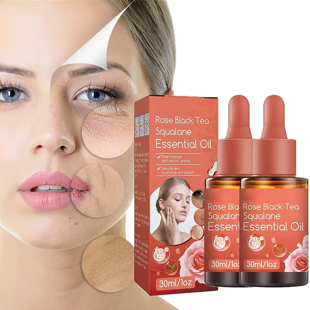 Rose Black Tea Squalane Serum - Anti-Aging