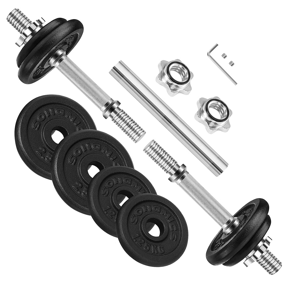 SONGMICS Adjustable Dumbbell Set, 20 kg/30 kg