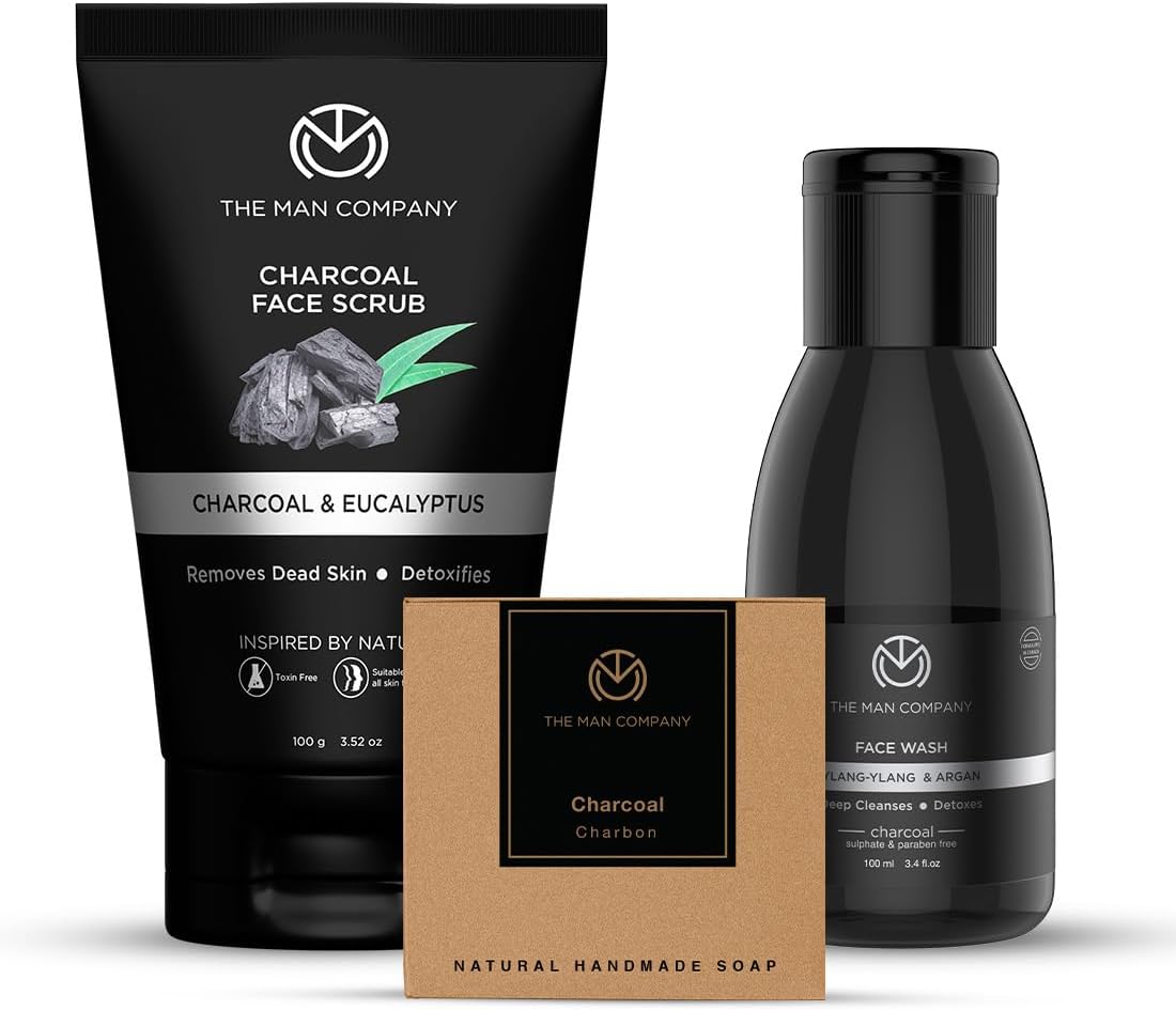 The Man Co. Charcoal Gift Set: Deep Cleansing Pack