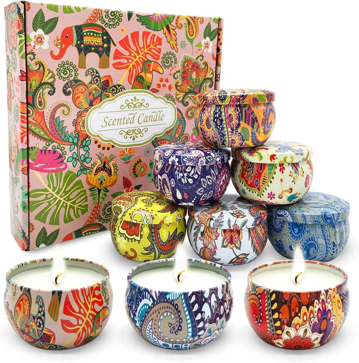 Topsics 9-Piece Aromatherapy Soy Candle...