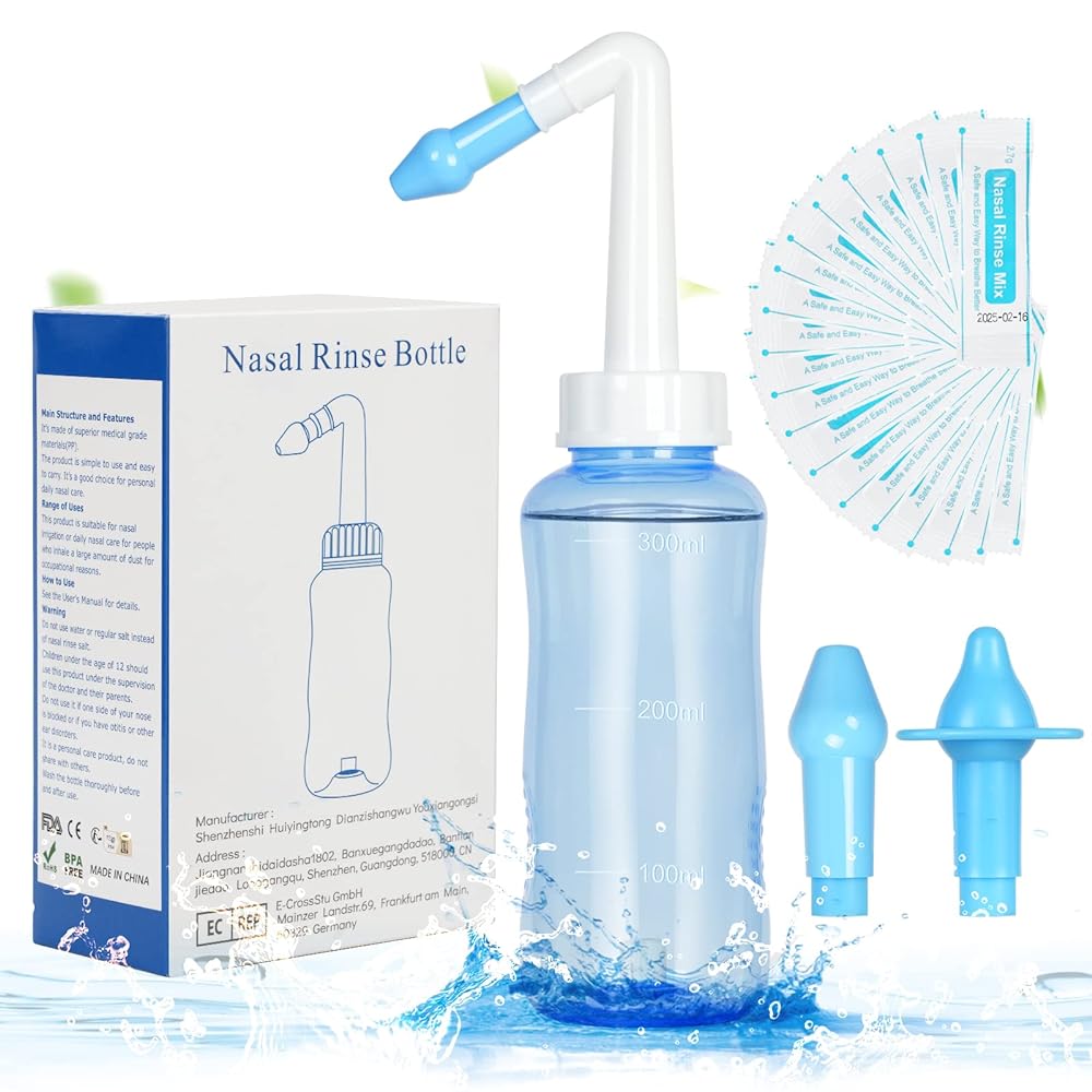 URAQT Neti Pot Sinus Irrigation Set