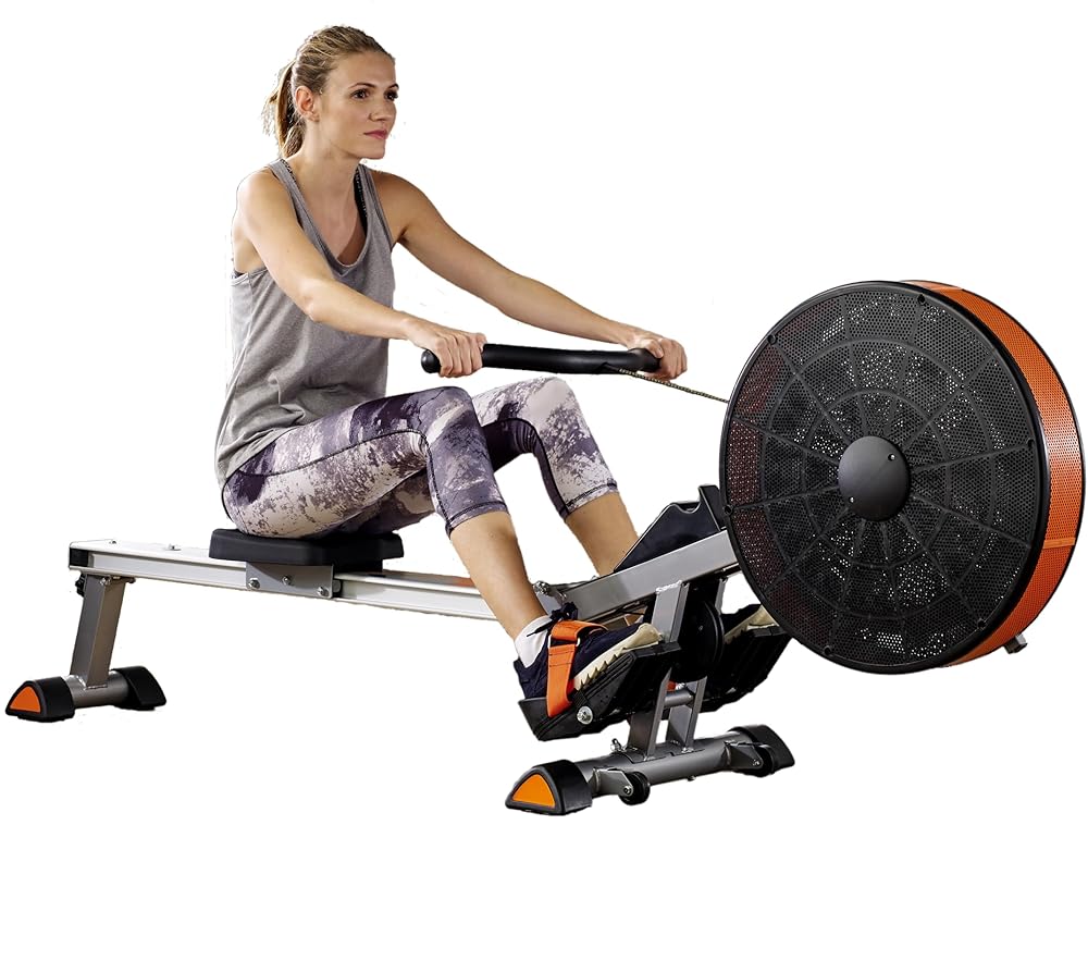 V-Fit Tornado Air Rower, Orange/Silver