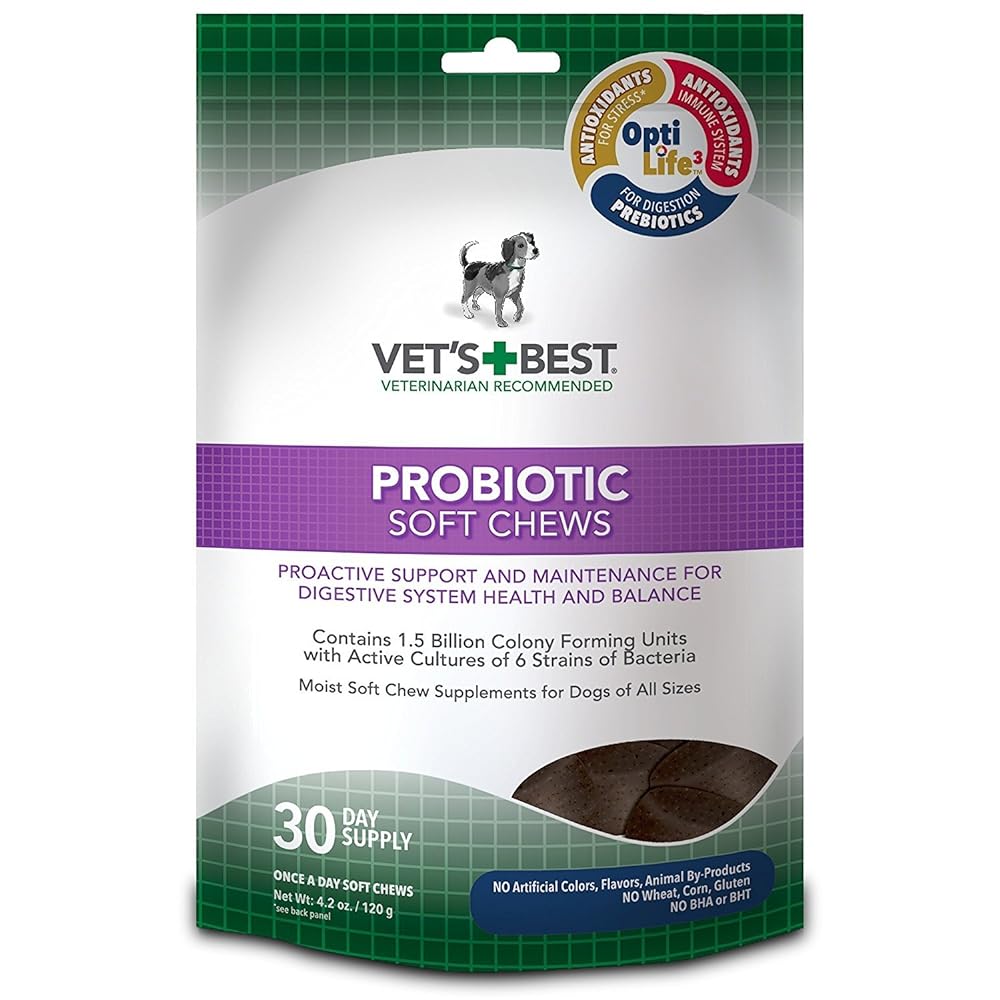 Vet's Best Probiotic Soft Chews - 30 Day Supply