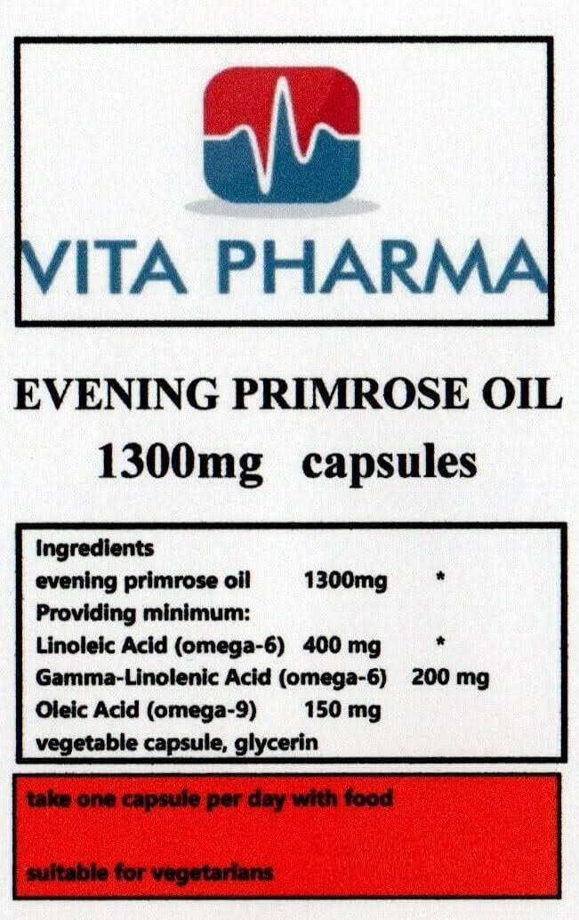 VITA PHARMA Evening Primrose Oil Capsules - Bulk Deals