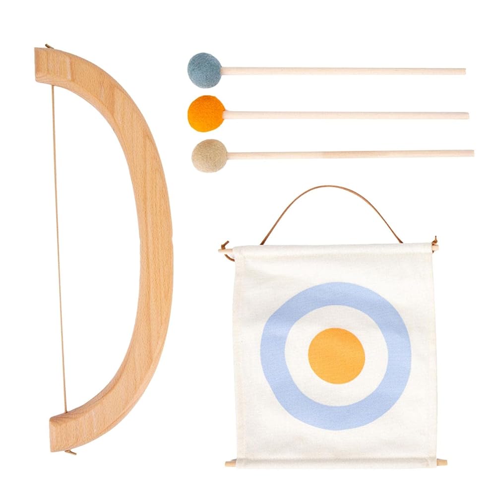 Wooden Bow And Arrows Set | Indoor Archery Game Props