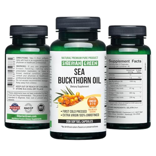 Siberian Sea Buckthorn Oil Capsules