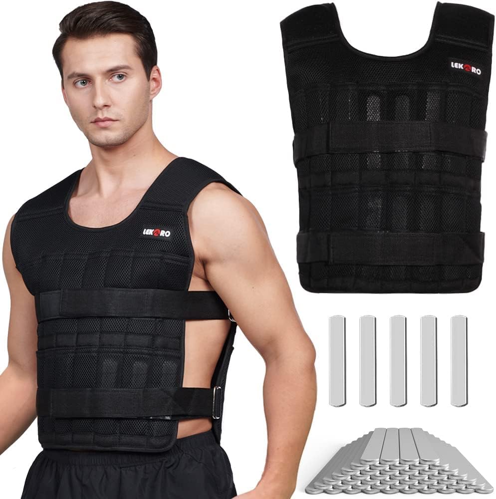 Adjustable Weighted Vest for Fitness Tr...