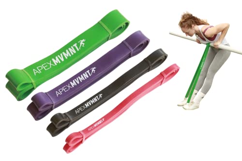 APEX MVMNT Power Bands - 4 Colorful Resistance Bands