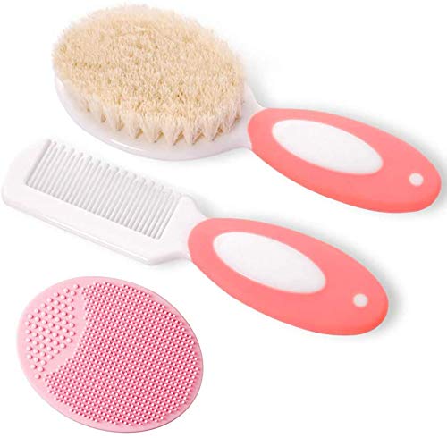 Baby Hairbrush and Comb Set | Natural Soft Bristles ...