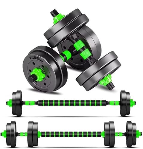 BCBIG Adjustable Dumbbell Set, Green, 1...