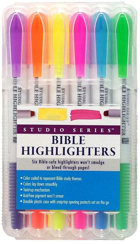 Bible Highlighter Set: 6-Piece