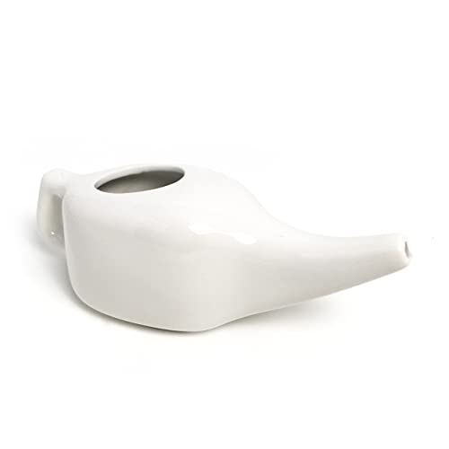 Ceramic Neti Pot - Ayurvedic Nasal Cleansing - 200ml