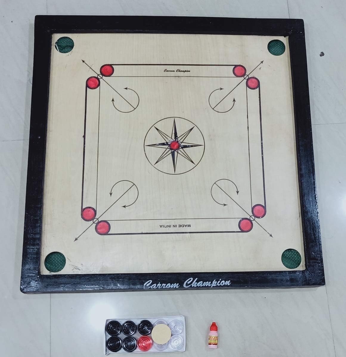 Classic Carrom Board Set by ONLINE SHOP...