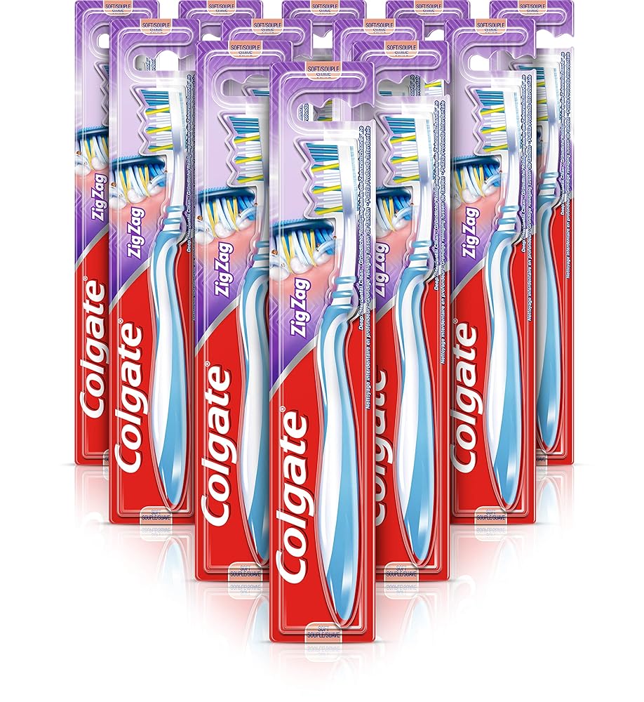 Colgate ZigZag Soft Toothbrush - 12-Pack