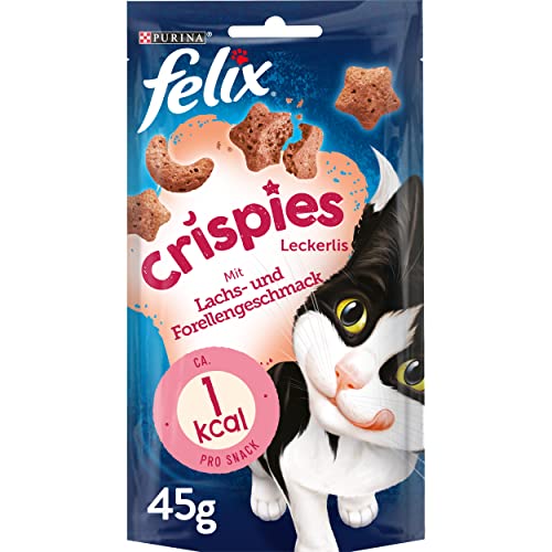 FELIX Crispies Cat Snacks, 45g, 8-Pack