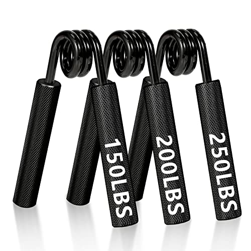 Gotaqery Handgrip Strengthener Set, 3-pack (150, 200...