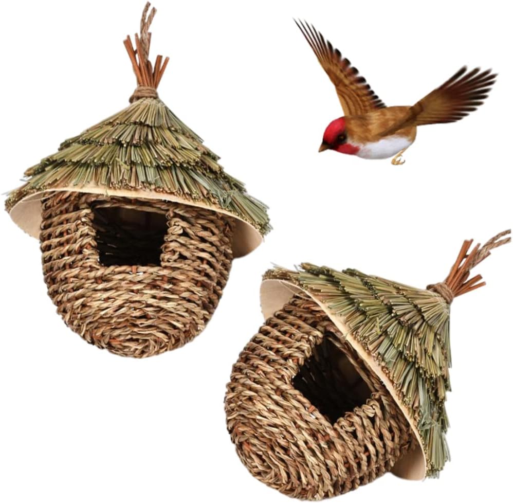 Grass Woven Hanging Bird House