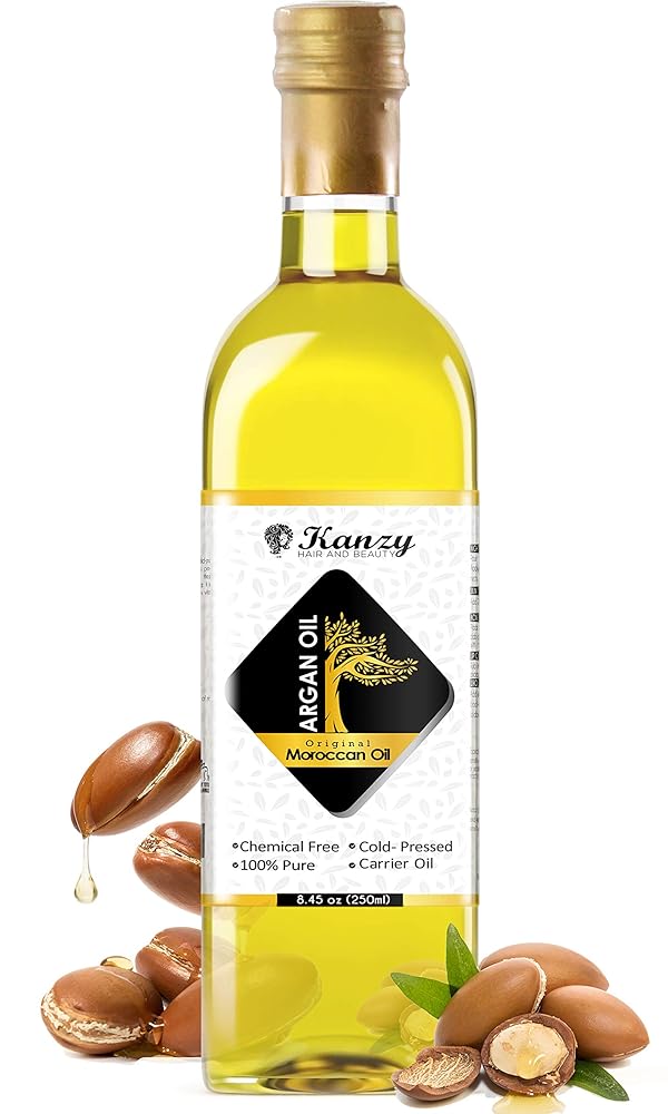 Kanzy Organic Argan Oil 250ml – Hair, Face & Nail Care