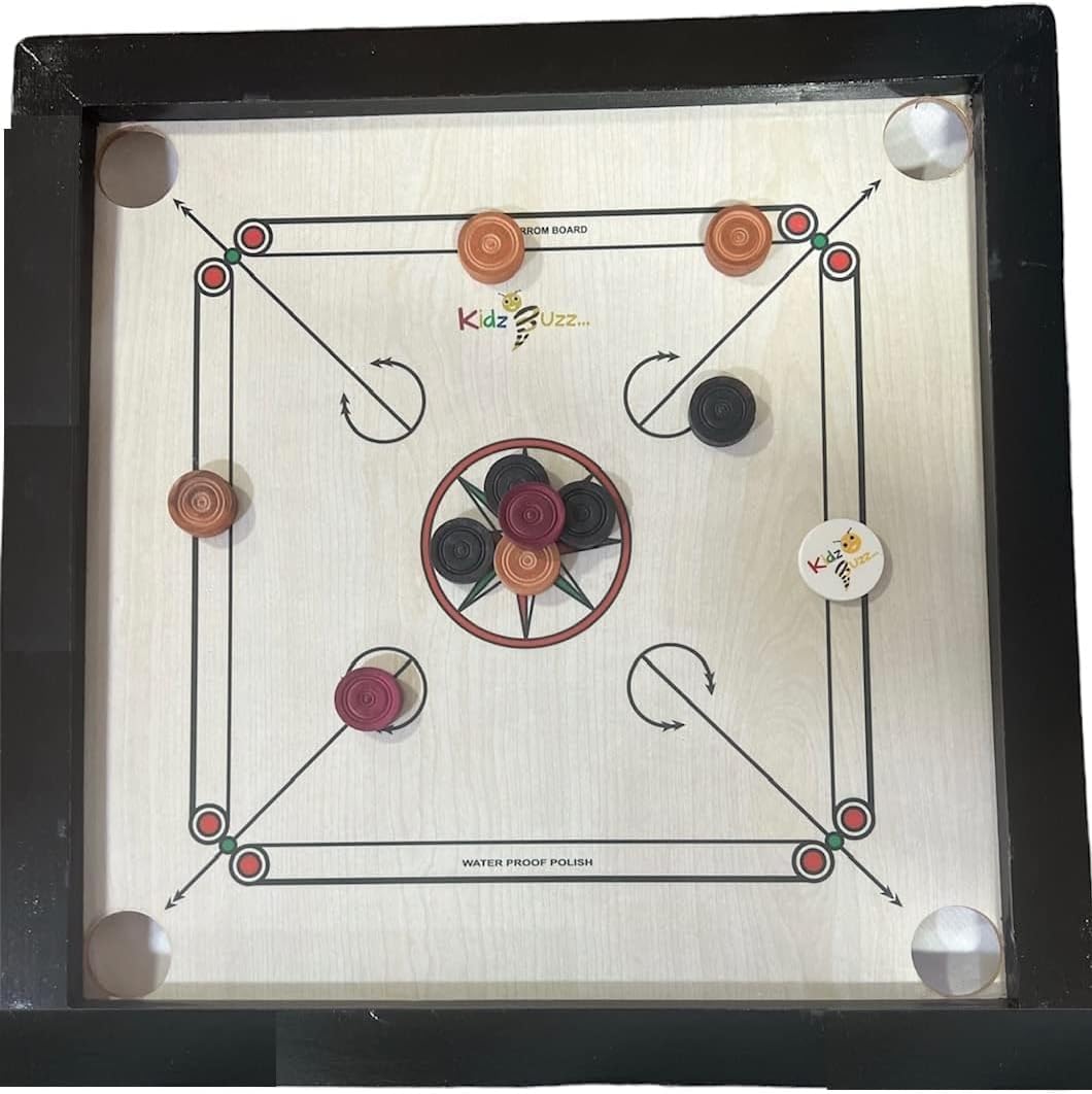 Kidzbuzz Carrom Board Set