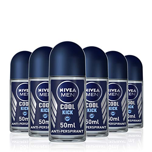 NIVEA MEN Cool Kick Deodorant Roll On 6-pack