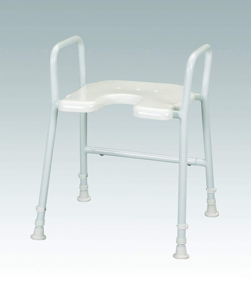 Patterson Medical Shower Stool, White