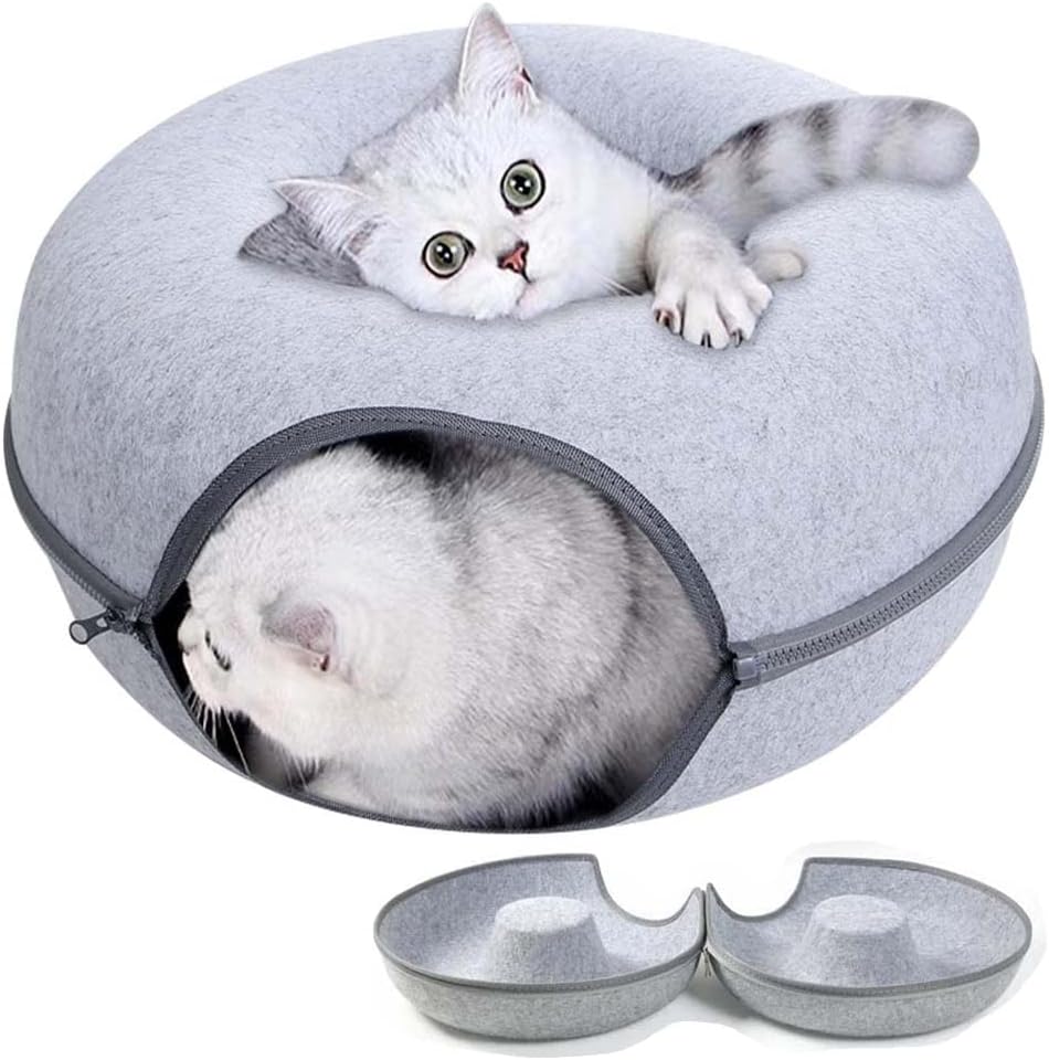 Removable Cat Nest, Round Donut Felt Pet Nest