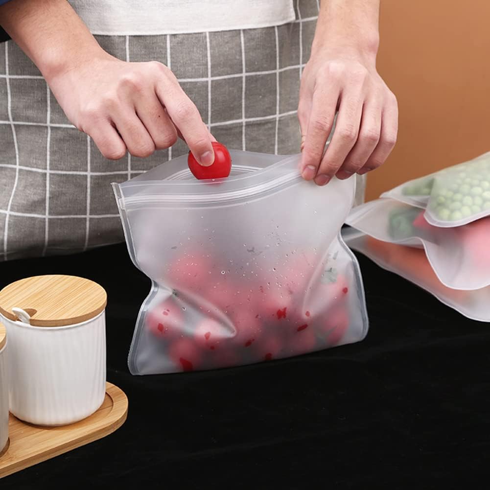 Reusable Thick Silicone Food Storage Bags