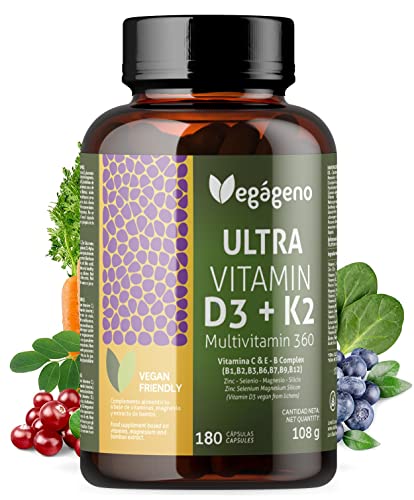 ULTRA VITAMIN D3 & K2 180 Veg Capsules