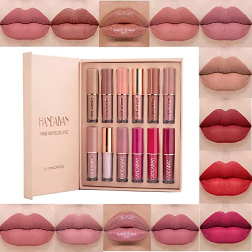 Velvet Nude Lipstick Set - 12 Colors