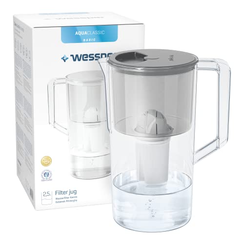 Wessper AquaClassic Water Filter Jug 2.5L Gray