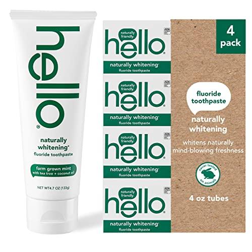 Hello Oral Care Naturally Whitening Fluoride Toothpaste