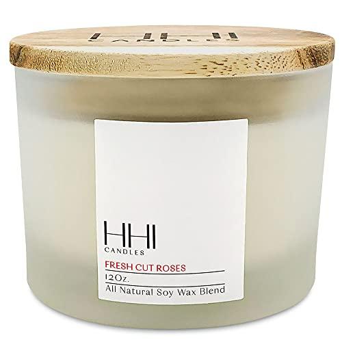 HHI Candles fresh cut rose Scented Soy Candle