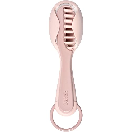 BEABA Baby Brush and Comb Set, Old Pink