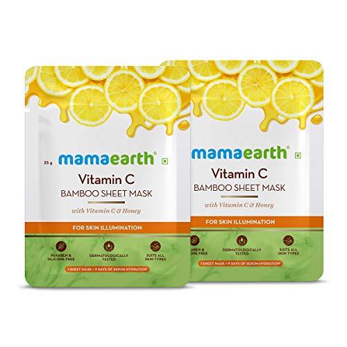 Mamaearth Vitamin C Bamboo Sheet Mask