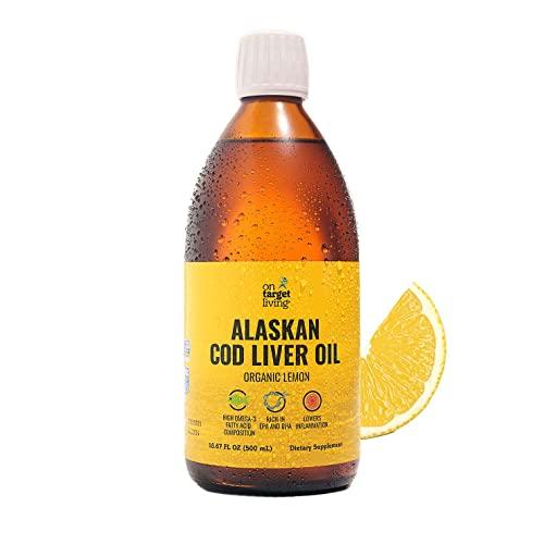 On Target Living Alaskan Cod Liver Oil Organic Lemon...