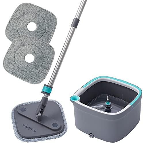 True Tidy True Clean Spin Mop And Bucket System Includes Spin Mop Dual 