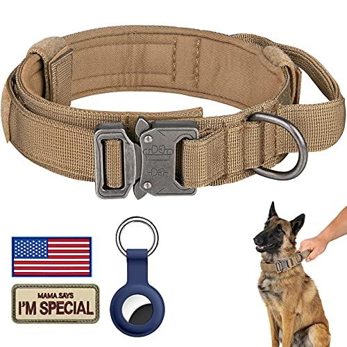 DAGANXI Tactical Dog Collar, Adjustable Military Tra...