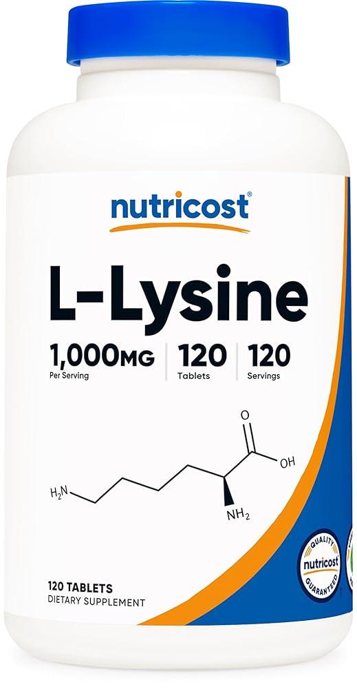 Nutricost L-Lysine 1000mg, 120 Tabs