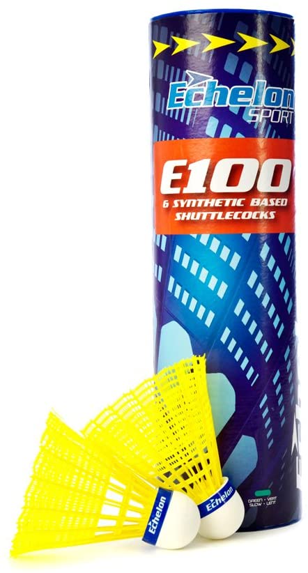 Echelon E100 Yellow Badminton Shuttlecocks