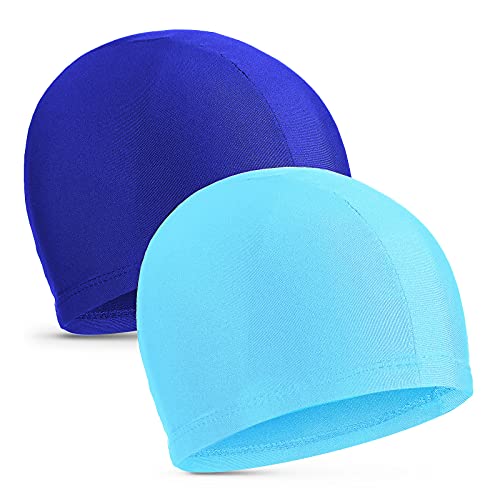 Geyoga 2 Pieces Elastic Swim Caps Comfo...