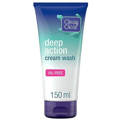 Clean & Clear 2201275 Deep Action Oil-Free Cream Wash